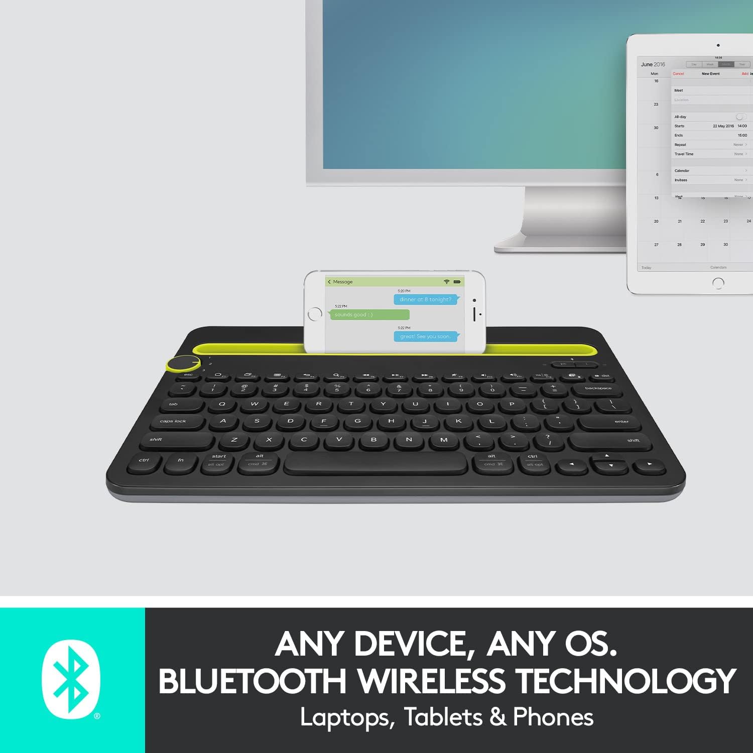  Logitech K480 Wireless Multi-Device Keyboard